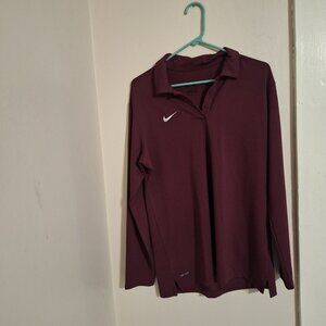 nike dri fit puple long sleeve shirt XL